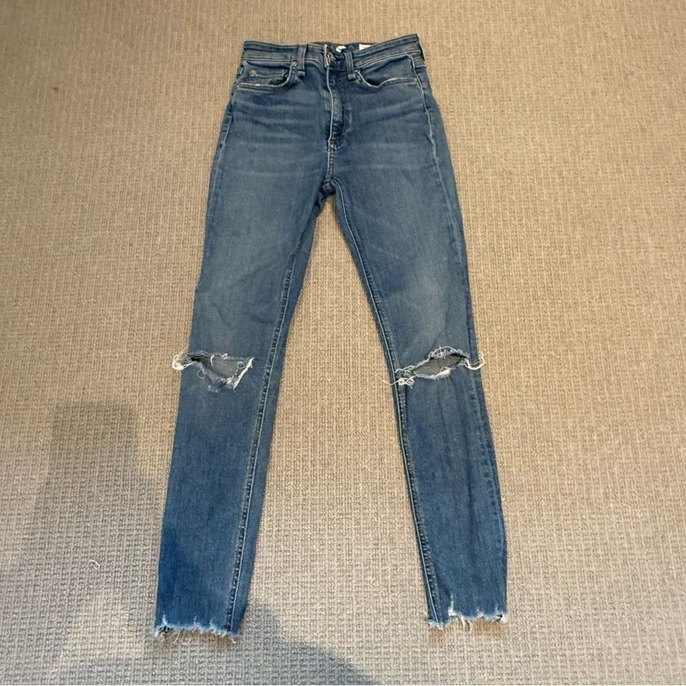 Rag & Bone Nina High-Rise Ankle Skinny Jean - size 23